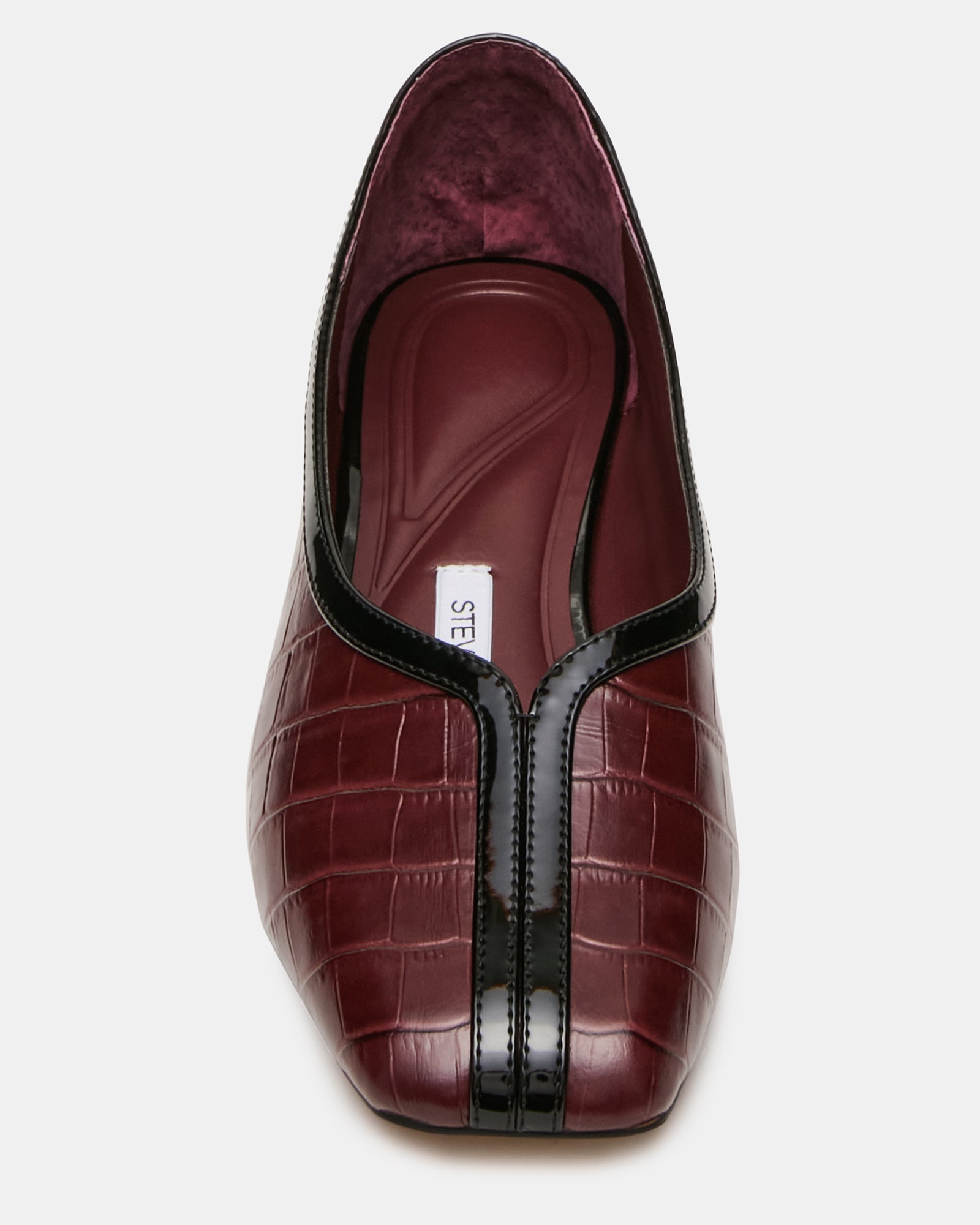 DORELIA BURGUNDY CROCODILE LEATHER