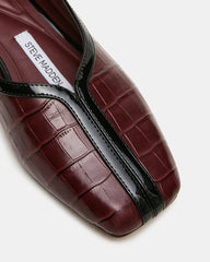 DORELIA BURGUNDY CROCODILE LEATHER